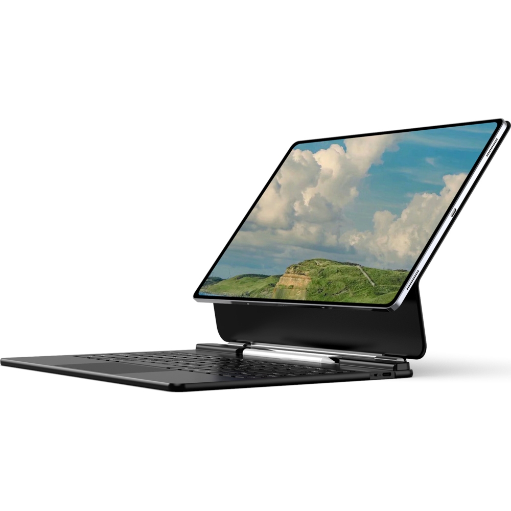 Etui z klawiaturą podświetlaną Bluetooth 5.2 Dux Ducis (seria MK) do Samsung Galaxy Tab S11 Ultra, czarne.